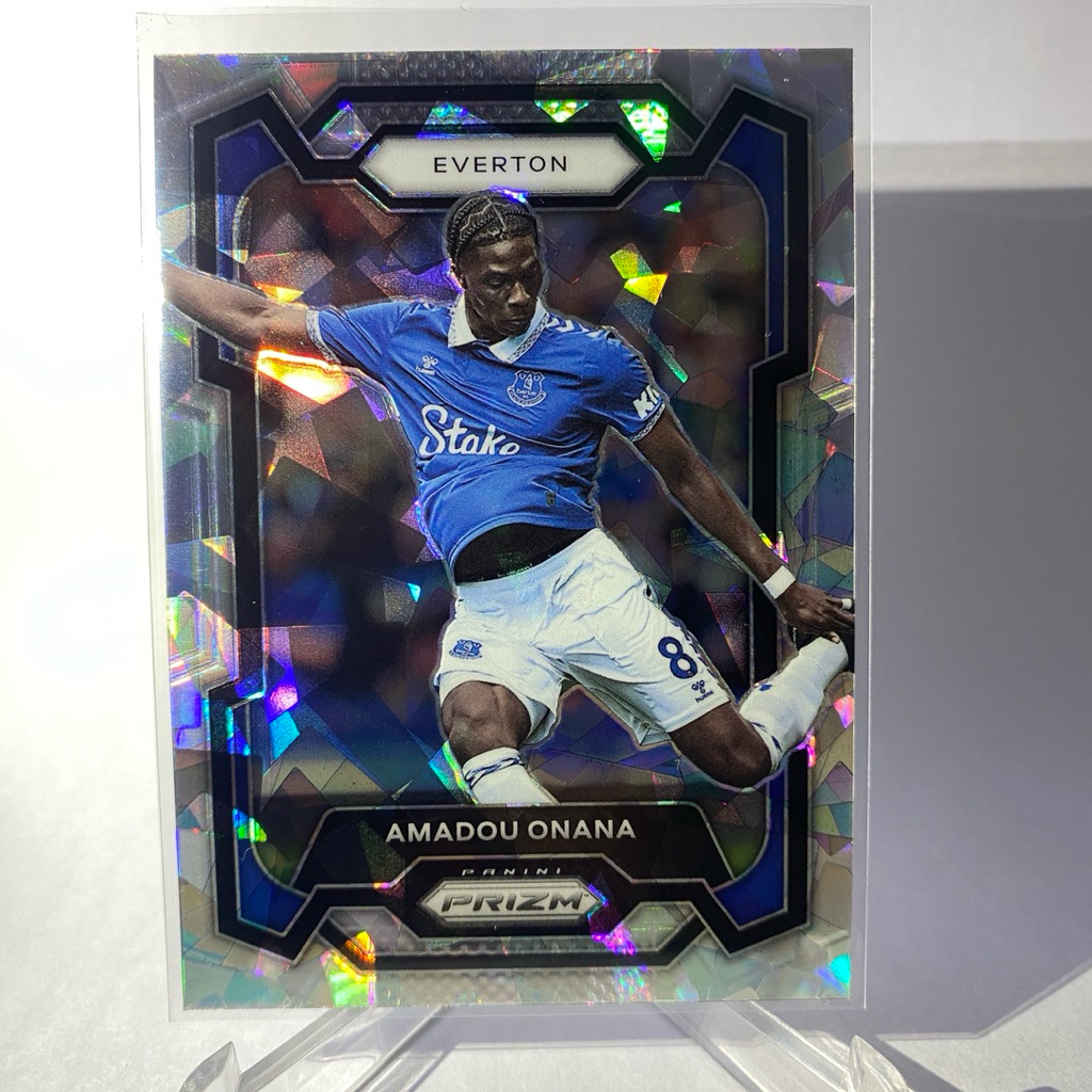รวมการ์ดนักฟุตบอลสำหรับสะสม AMADOU ONANA, EVERTON, (PRIZM),PANINI PRIZM 2023