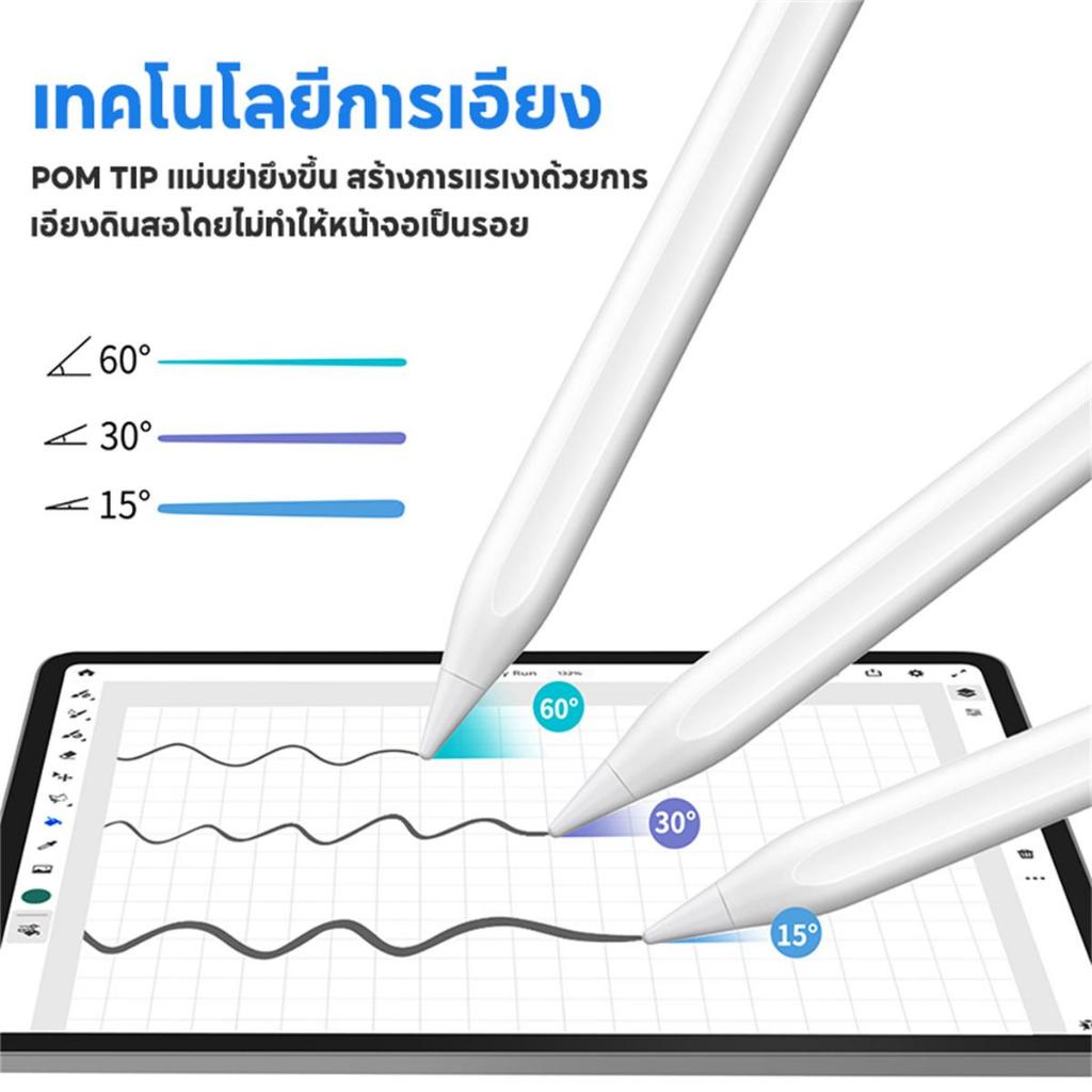 สินค้าส่งจากไทย หลากสี ปากกาสไตลัส  ปากกาทัชสกรีน Stylus Pen สำหรับ Android IOS Windows ปากกาอัจฉริยะ - ภาพย่อย 4