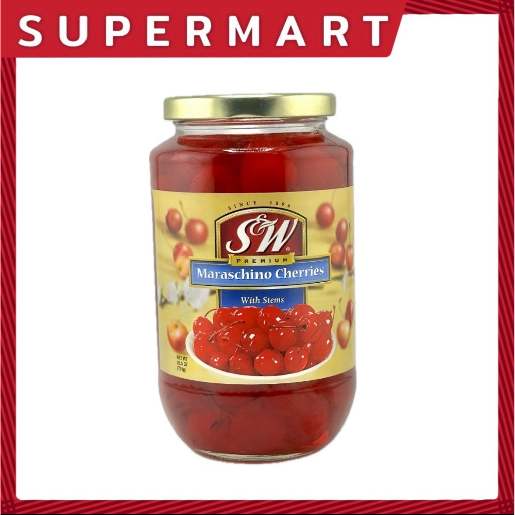SUPERMART SW เชอร์รี่แดงมีก้าน 751 g. #1113026