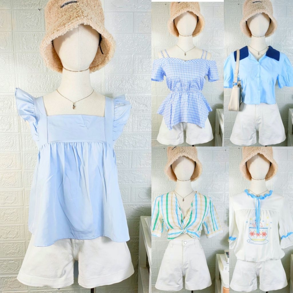 เสื้อแฟชั่นผู้หญิงใส่ทำงาน เที่ยว  เสื้อมือสอง งานรวมผ้า EP.2 up สินค้าอัพเดตเรื่อยๆ🍒🍒🍒