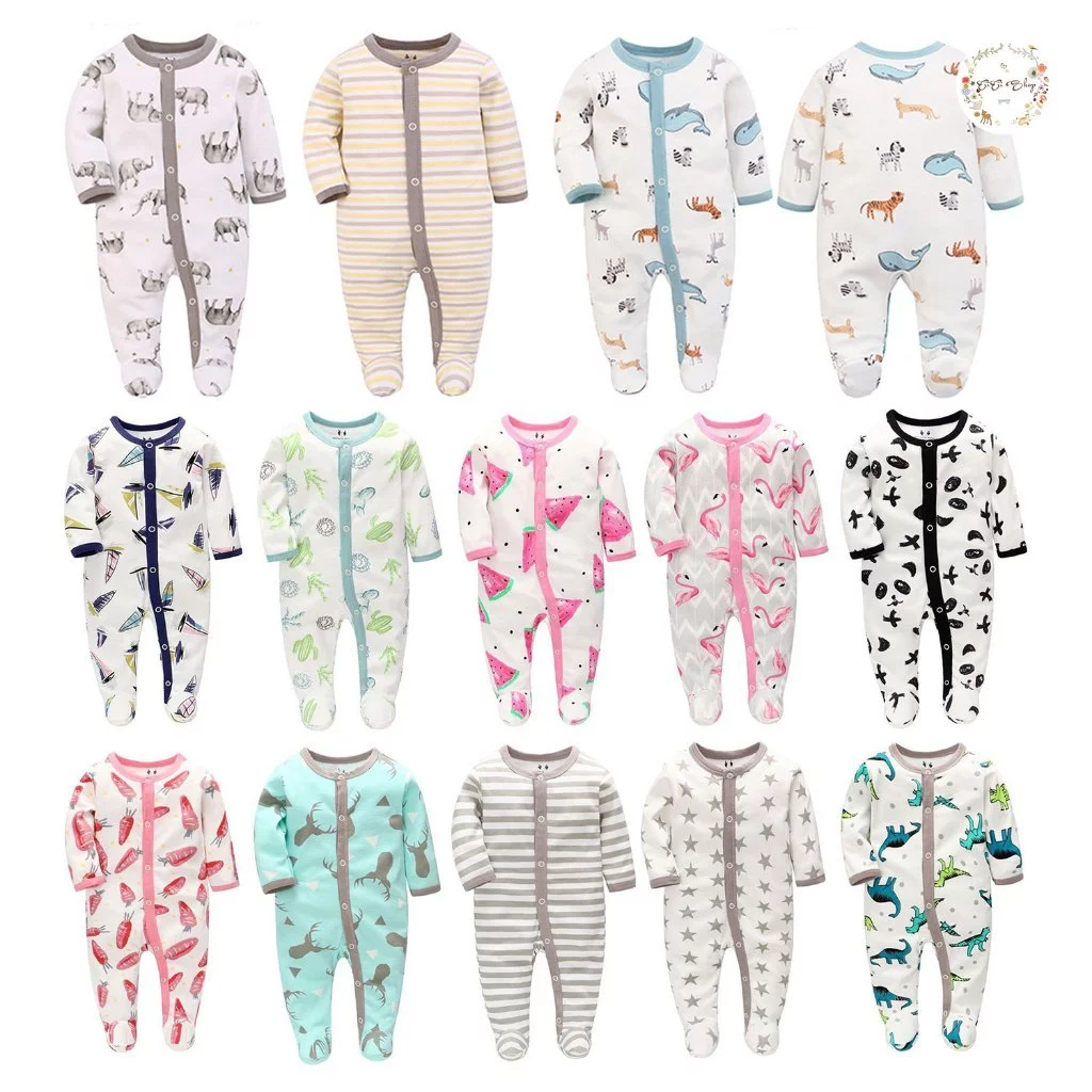 CICI baby ชุดนอนคลุมเท้า(0~เด็กน 3 เดือน~6 เดือน~9-18เดือน）คุณภาพสูง ให้ความอบอุ่น ชุดนอนเด็ก ชุดเด็ก thumbnail 7