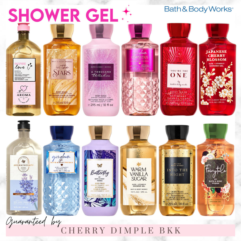 [กดในไลฟ์ลด50%]BATH AND BODY WORKS SHOWER GEL ·SHOWER GEL·295ml,88ml BBWเจลอาบน้ำ bath and bodyworks ครีมอาบน้ำ