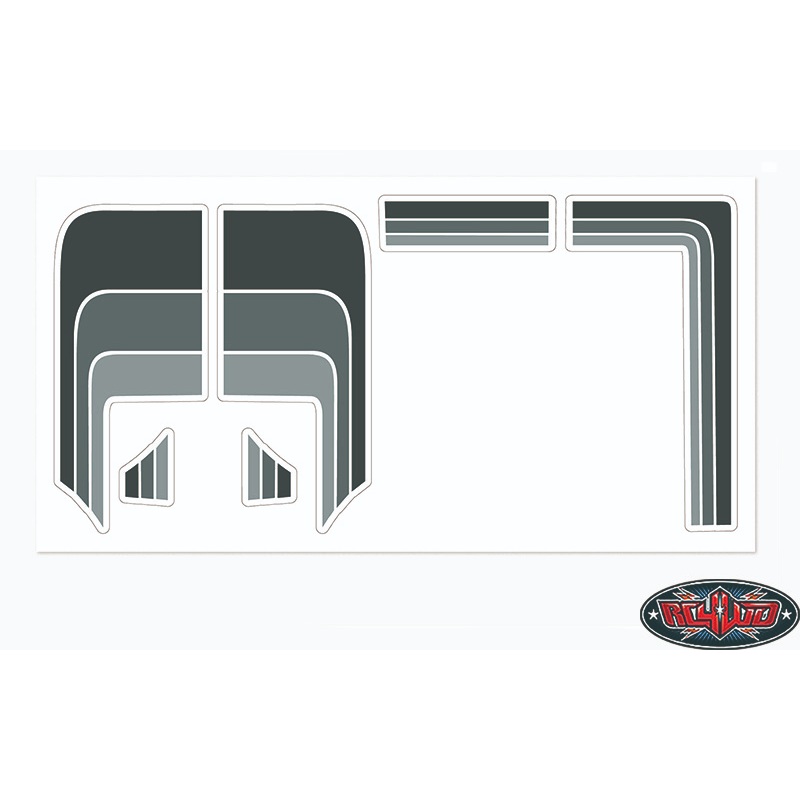 RC4WD Toyota 79-81 Body Decals (Grey) Z-S0139