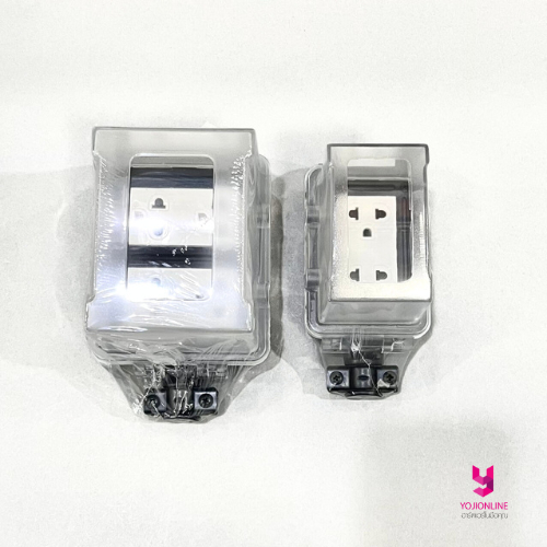 YOJI ONLINE บ็อกยาง+ฝาสูงกันน้ำ RBNS4-NM-CC Nano ตัวเลือก 2x4/4x4