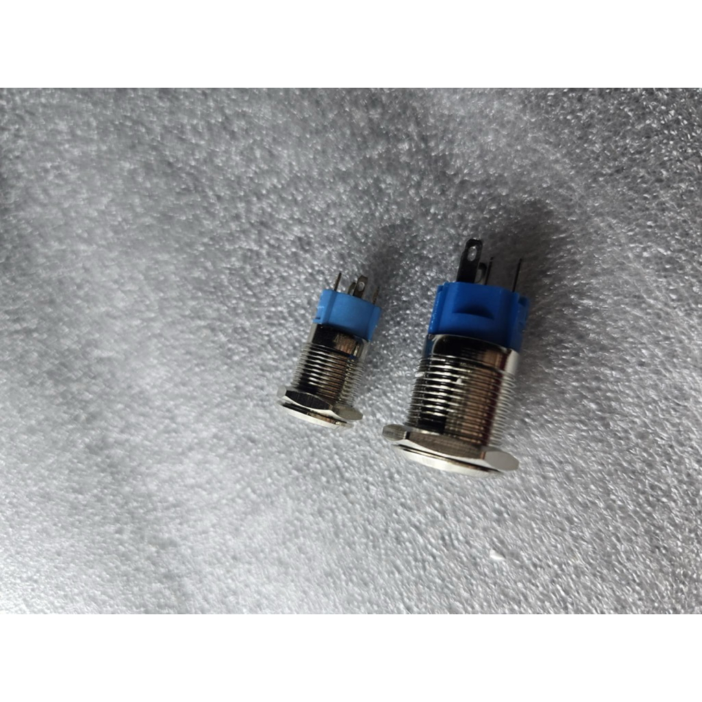 สวิตซ์ไฟLED ขนาด 12 มิล 16 มิล ใช้ได้12-24V 5A กดติด กดอีกทีดับ สวิทซ์สแตนเลส