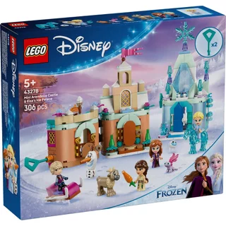 *Exclusive* LEGO Disney Princess 43278 Mini Arendelle Castle & Elsa's Ice Palace (306pcs.), Building Blocks, Kids Toy