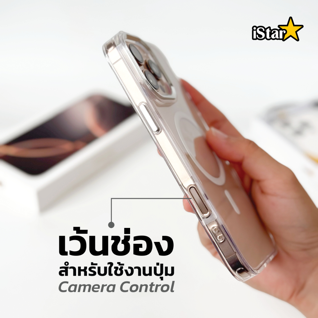 [iStar] เคสใส แม่เหล็ก ป้องกันการชน เคสไอโฟน 17ProMax 17 16 pro max 16plus 15proamx 15 13 14 12 11 - 3