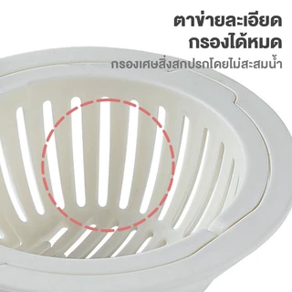 ตัวกรองอ่างล้างจานป้องกันการอุดตันของเศษอาหาร ตัวกรองสิ่งประดิษฐ์ ไม่ต้องมีมือสกปรก ตัวกรอง ตะกร้าแยกขยะ