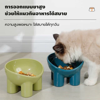 ชามอาหารแมว สามารถเอียงได้15°ปกป้องกระดูกสันหลังส่วนคอ ชามอาหารสัตว์เลี้ยง ชามอาหารสุนัข ชามอาหารหมา ชามแมวกันมด