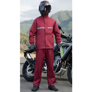 ชุดกันฝน เสื้อกันฝนมอเตอร์ไซค์ เสื้อกันฝนได้ครบเซ็ต เสื้อ+กางเกง Waterproof Rain Suit เสื้อกันฝนแบบพกพาผู้ใหญ