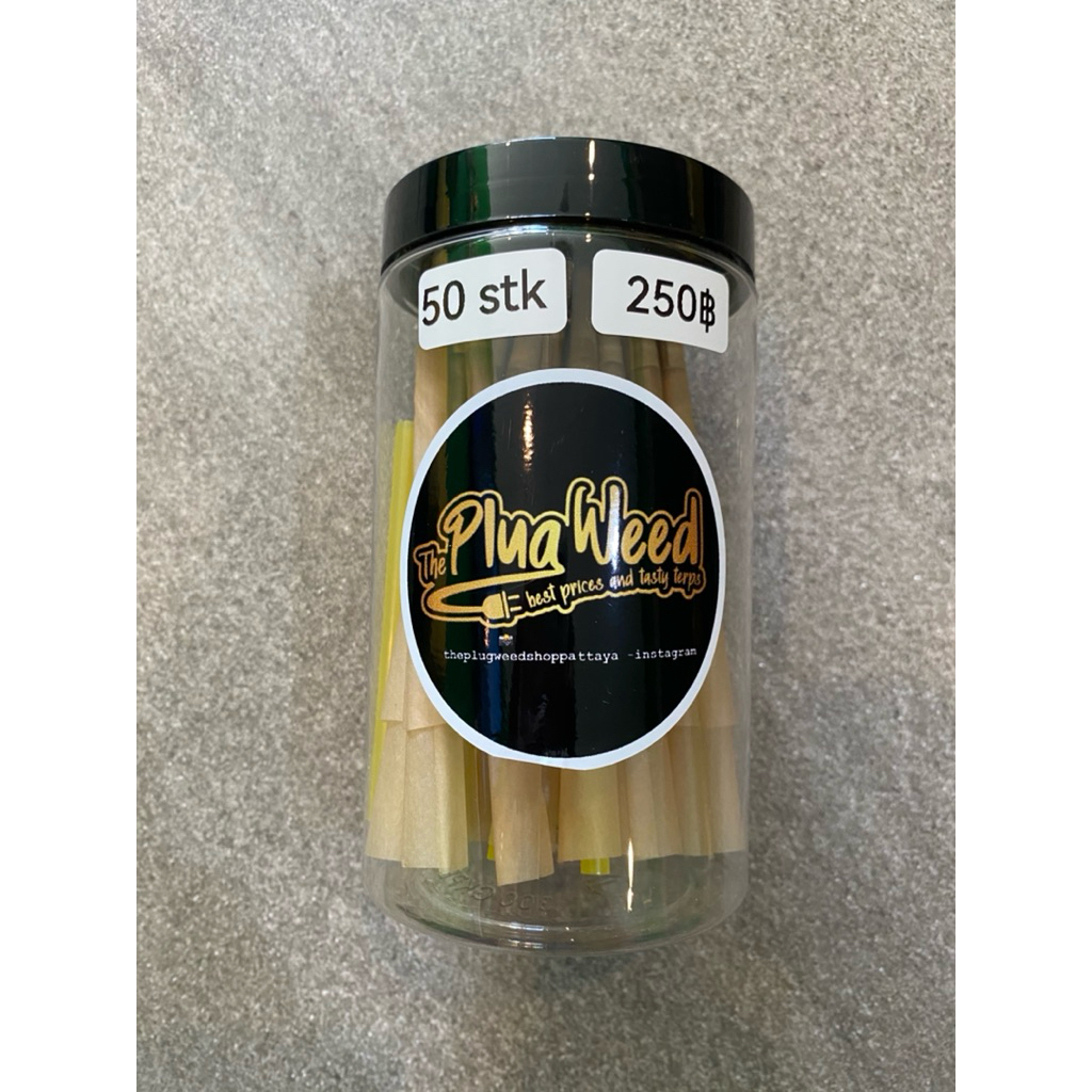 Virgin rolling paper cones 50stk กระดาษม้วนโรลสำเร็จรูป 50