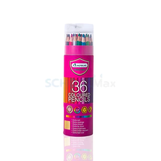 สีไม้มาสเตอร์อาร์ต Premium สีไม้ 1 หัว แท่งยาว 24สี , 36สี รุ่น กระบอก Master Art / 1 กล่อง