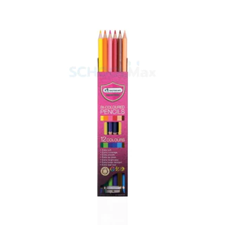 สีไม้ BI-Colored 2หัว ดินสอสีนุ่มลื่น Premium 12สี 24สี 36สี จาก Master art / แพ็ค
