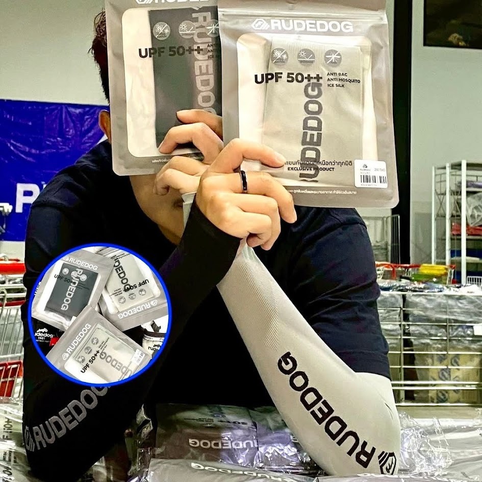 RUDEDOG ด้วยปลอกแขนรุ่นพิเศษ Limited Edition กัน UV กันแบคทีเรีย กันยุง