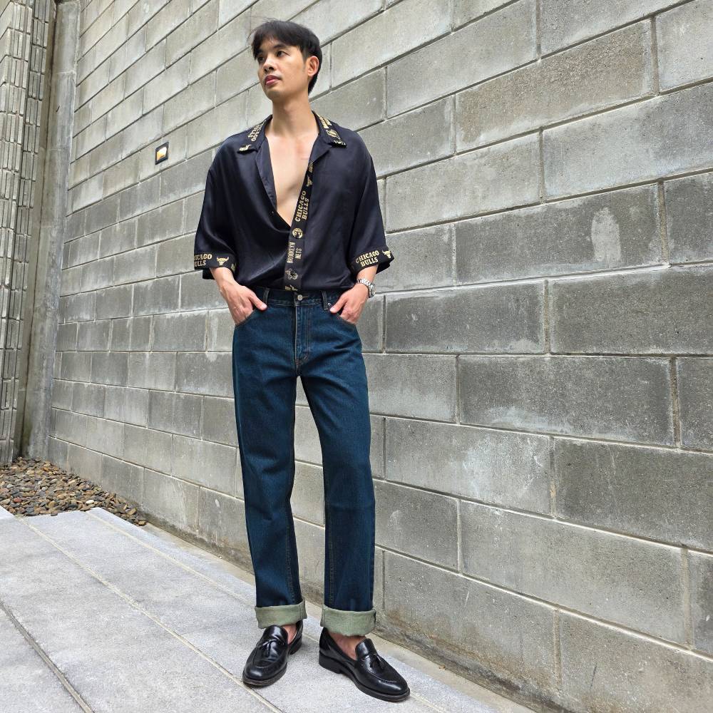 Golden Zebra Jeans กางเกงยีนส์ชายทรงขากระบอกผ้าไม่ยืดไซส์เล็กไซส์ใหญ่ #535GR