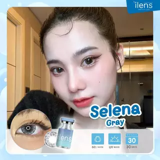 🔥คอนแทคเลนส์✨ลายดอกไม้✨ขนาดบิ๊กอาย✨Selena ( ilens )✨Brown/Gray/Blue