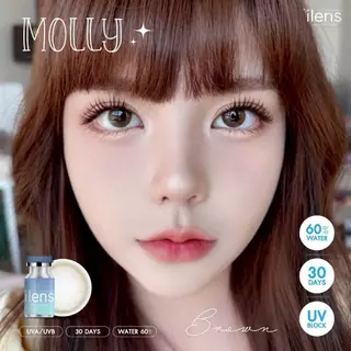 🔥คอนแทคเลนส์✨ขนาดมินิ✨Molly ( ilens )✨Brown/Gray