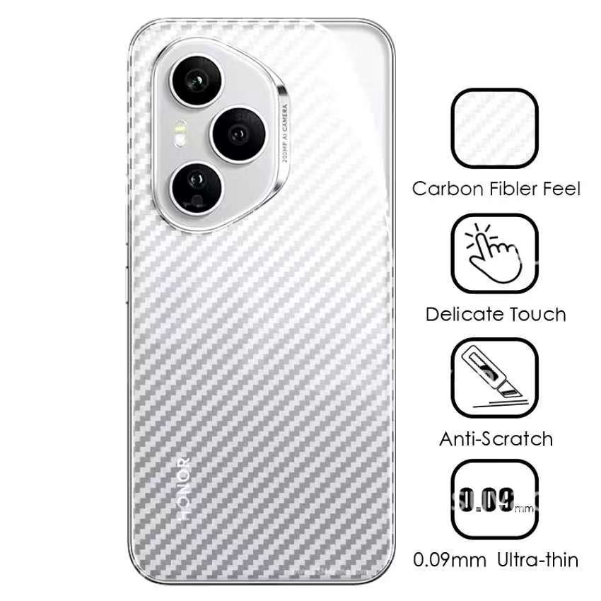 HONOR 400 Pro(พร้อมส่งในไทย)ฟิล์มหลังลายเคฟล่าHonor 400 Proตรงรุ่น