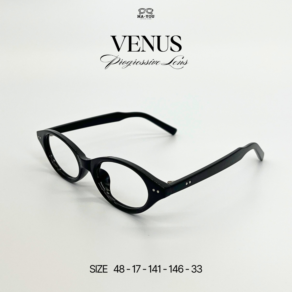 แว่นตาสายตายาวเลนส์โปรเกรสซีฟ รุ่น VENUS '' วีนัส '' TR27092  กรอบแว่นพลาสติกTR90 เลนส์ออกแดดเปลี่ยนสีเทาดำ - รูปที่ 6