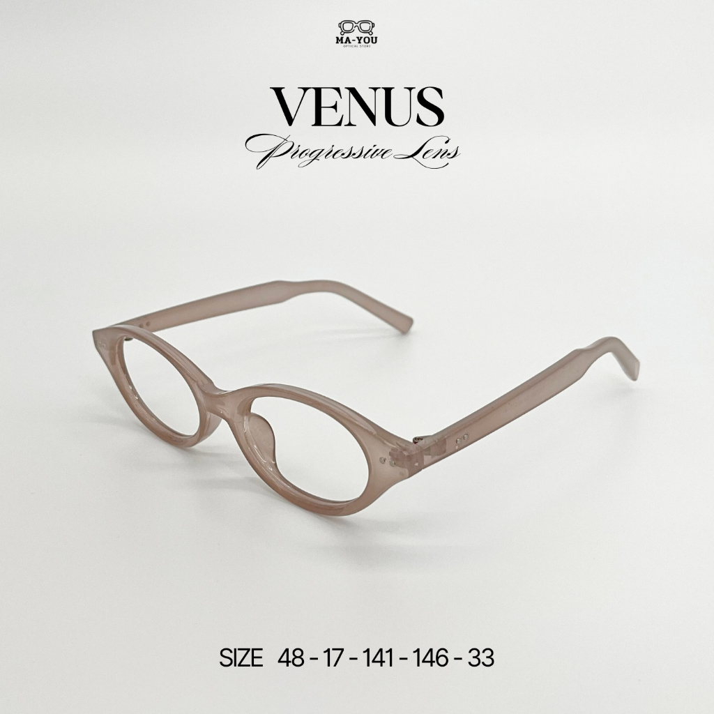 แว่นตาสายตายาวเลนส์โปรเกรสซีฟ รุ่น VENUS '' วีนัส '' TR27092  กรอบแว่นพลาสติกTR90 เลนส์ออกแดดเปลี่ยนสีเทาดำ - รูปที่ 4