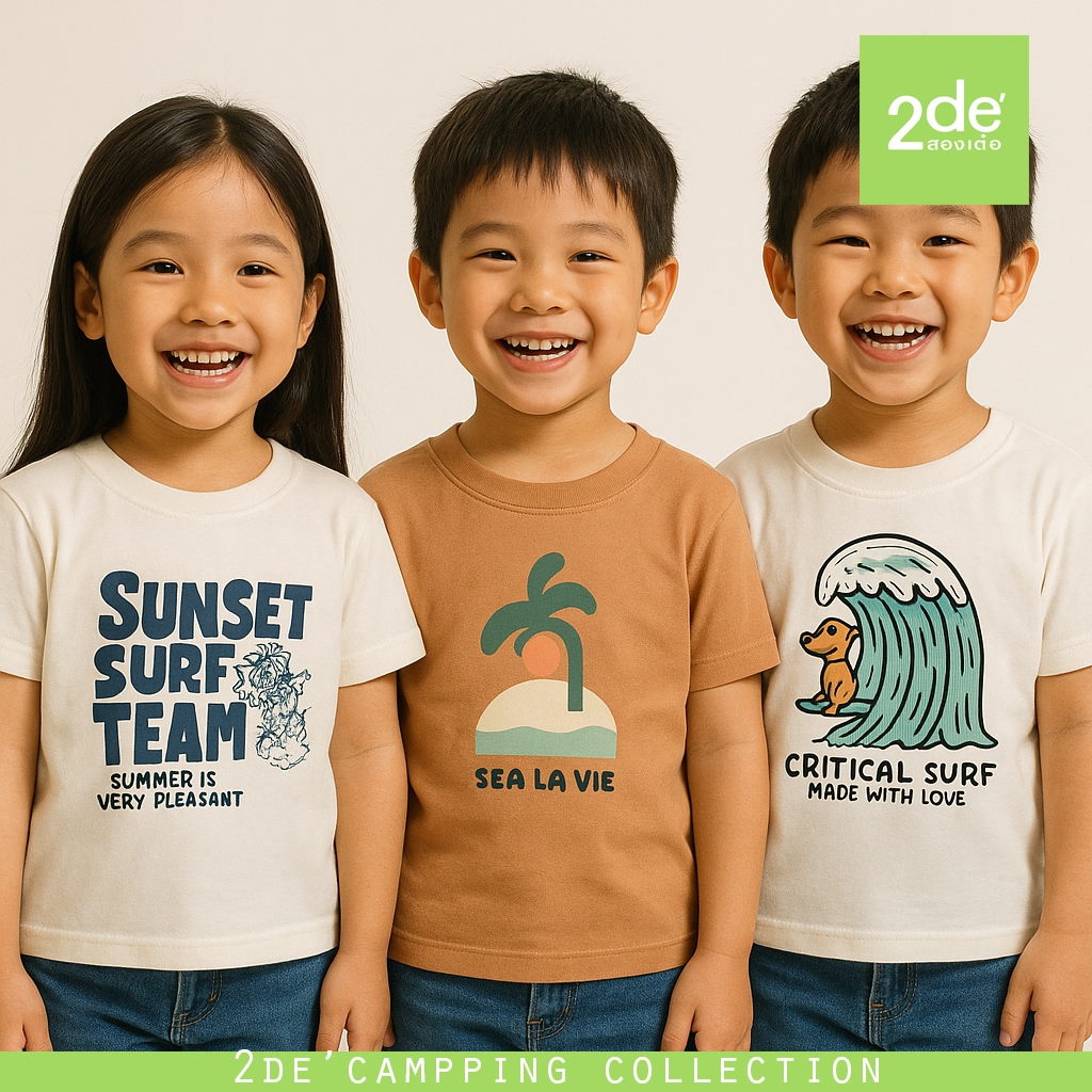 2de' สองเต๋อ เสื้อยืดเด็ก มินิมอล ใส่สบาย ไม่ร้อน Summer Collection 06