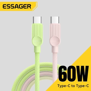 Essager 29W/60W/7A สายข้อมูล C-L/C-C/A-C สายดาต้าสองสี for ip Huawei Samsung Xiaomi