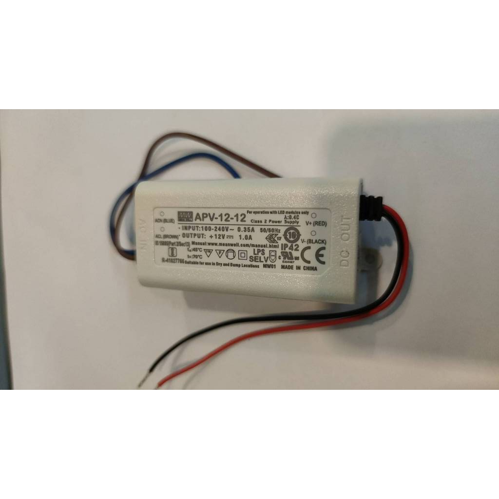 Power Supply 12V 12W  Mean Well [ APV-12-12 ]