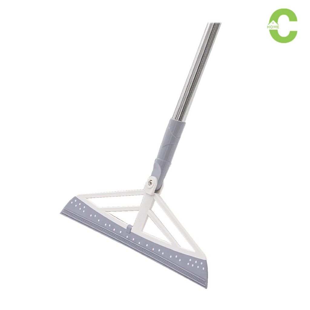 HOMEC ไม้กวาดซิลิโคน ที่ปาดน้ำ Wiper Broom ซิลิโคนอย่างดี สำหรับกวาดน้ำ ด้ามจับสแตนเลสแข็งแรงใช้งานง