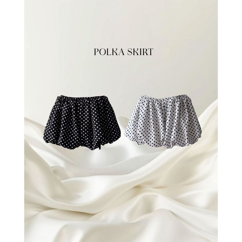 Sister.rrr : POLKA DOT SKIRT กระโปรงลายจุด