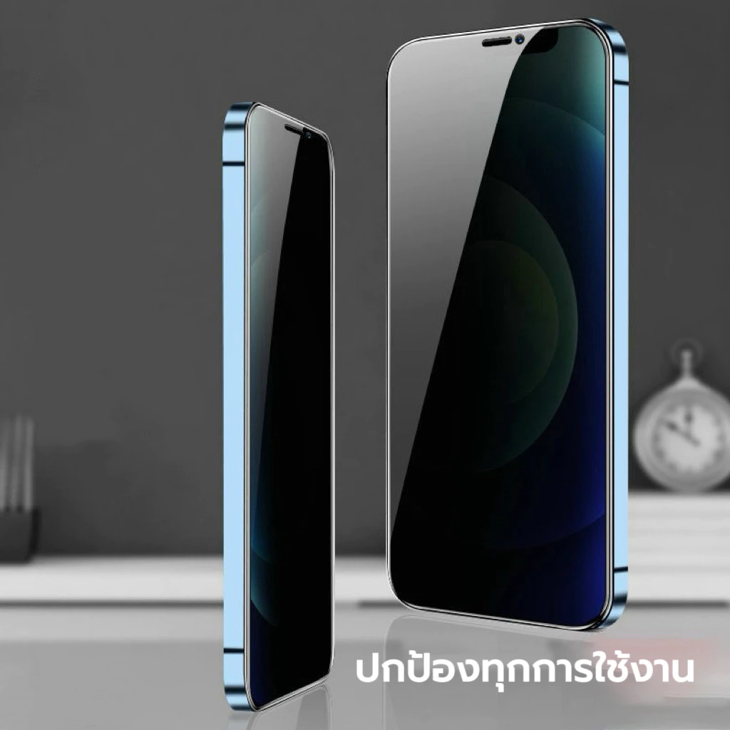 KONG ฟิล์มกระจกเต็มจอ สำหรับ iPhone กันมองกันเสือก PVT รุ่น 17Air/17 Pro Max/11/16E/15/14/13/12  7 8 Plus X XR XS Max thumbnail 3