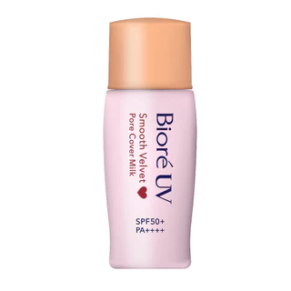 บิโอเร ยูวี สมูท เวลเวท พอร์ คัฟเวอร์ มิลค์ เอสพีเอฟ50+ 30มล. BIORE UV SMOOTH VELVET PORE COVER MILK SPF50+ PA++++ 30ml