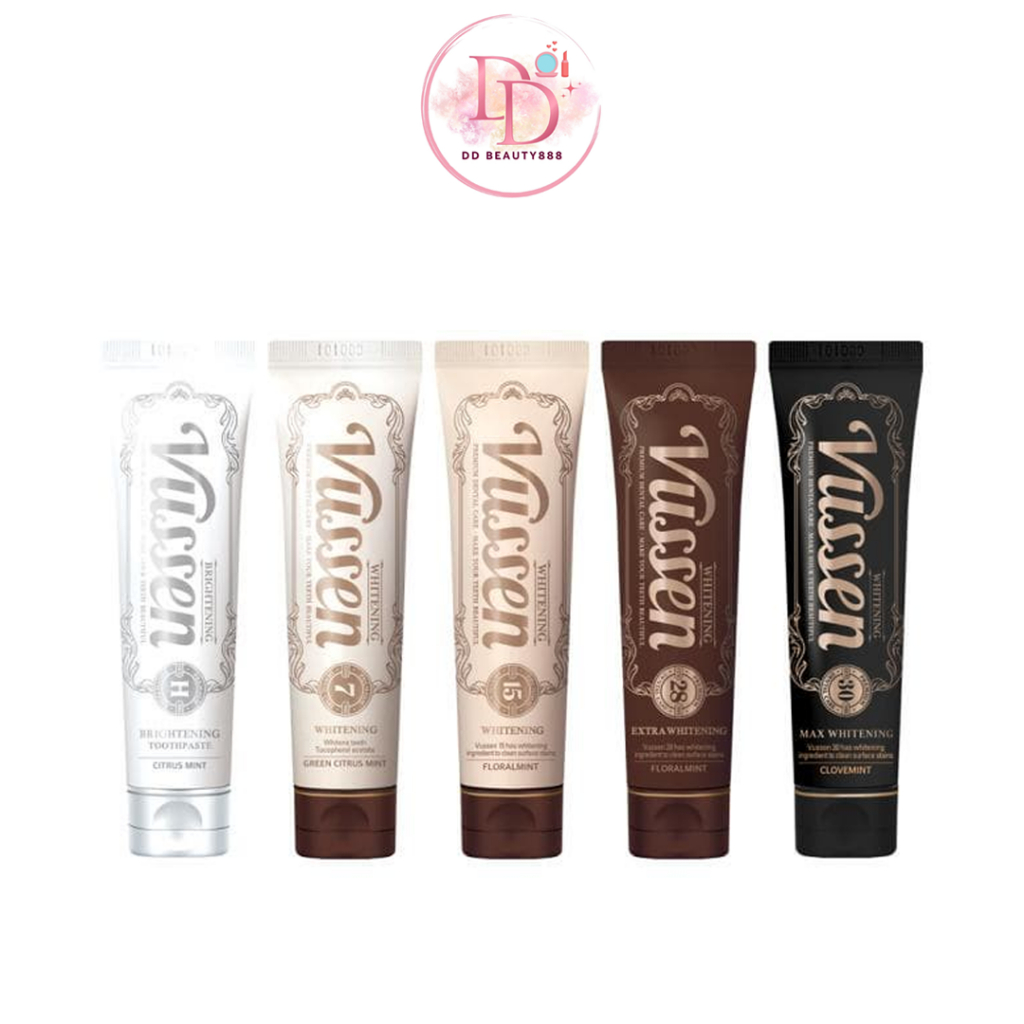 ยาสีฟัน Vussen Whitening Toothpaste / Brightening Toothpaste ไวท์เทนนิ่ง เพื่อปรับฟันขาว