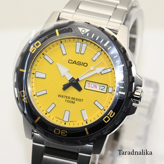 นาฬิกา CASIO Marine Monster MTD-125D-9AVDF หน้าเหลือง