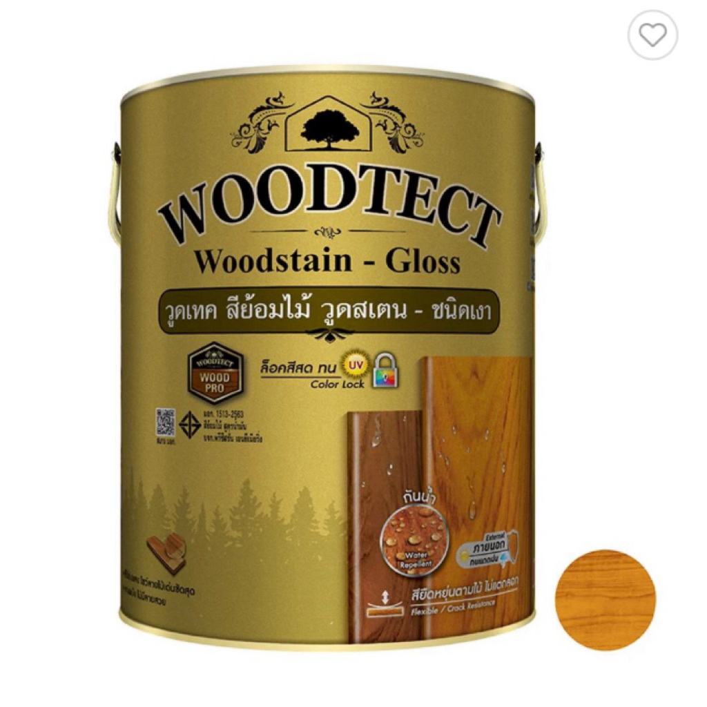 สีย้อมไม้ ชนิดเงา WOODTECT WOOD STAIN ขนาด 0.946 ลิตร
