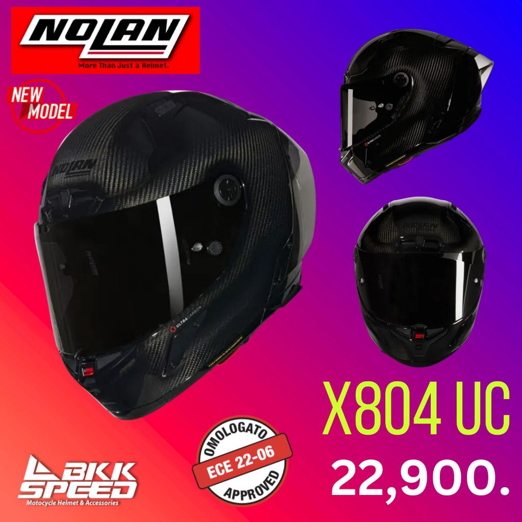 Nolan X804 RS UC Carbon Puro (1) โมเดลใหม่ ตัว TOP สาย Racing