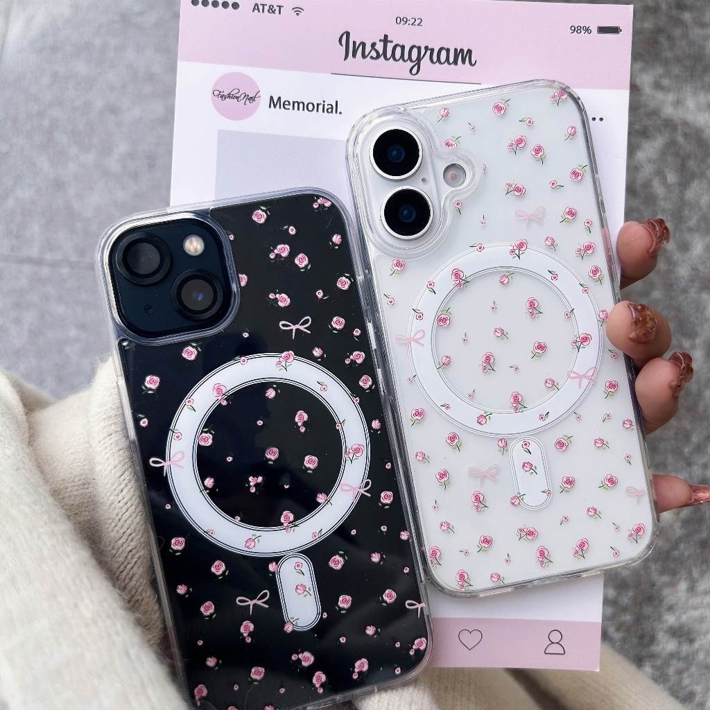 16E เคสสำหรับ ไอโฟน ใสชาร์จไดเ ดอกไม้ รุ่น  I11 PROMAX 12 PROMAX 13 PROMAX 14 PROMAX 15PLUS 15 PROMA