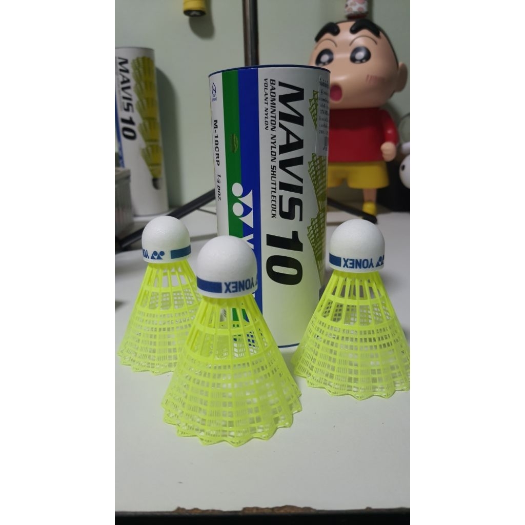 YONEX Mavis-10 ลูกแบดพลาสติก เหมาะสำหรับใช้เล่นกีฬาแบดมินตันกลางแจ้ง พร้อมส่งจากไทย🏸