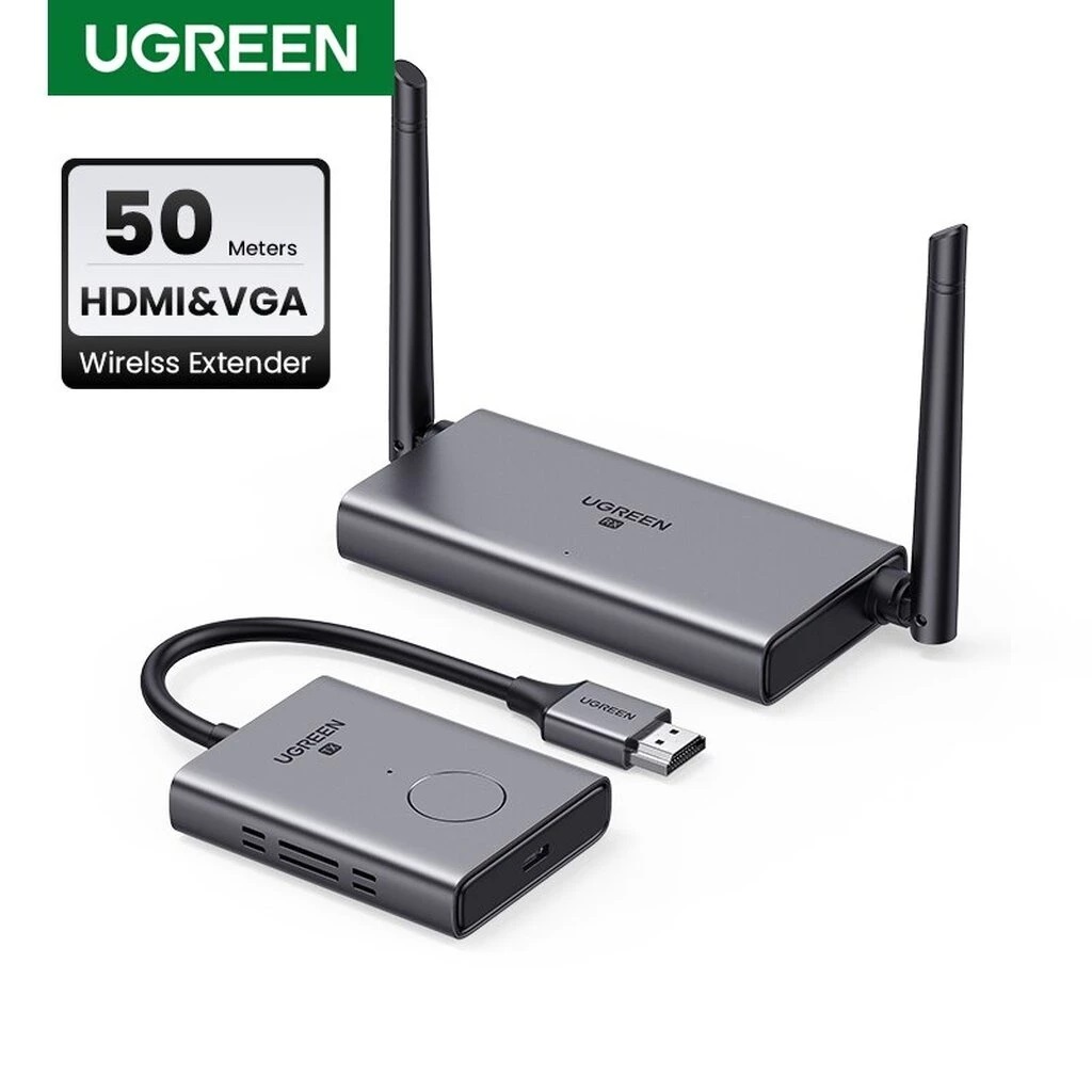 UGREEN (50633) HDMI Wireless Extender 50M. Video Transmitter & Receiver 5GHz