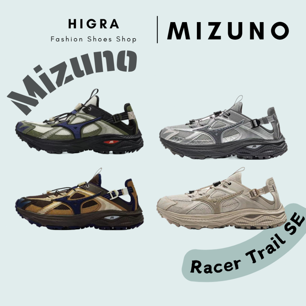 ของแท้ 100% Mizuno Racer Trail SE Black/Gray Sandals