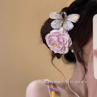 BlingTrinket🌸กิ๊บติดผมลายดอกไม้🌸พร้อมส่งในไทย กิ๊บโบว์ใหญ่ กิ๊บ Hair accessories ขนาดใหญ่ ดอกไม้ แฟชั่น สำหรับผู้หญิง
