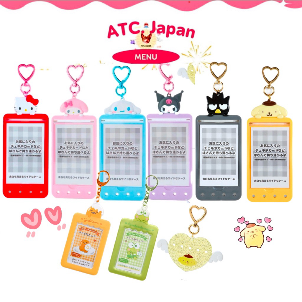💝พร้อมส่ง: พวงกุญแจ Sanrio Frame Card ของแท้จากประเทศญี่ปุ่น🇯🇵