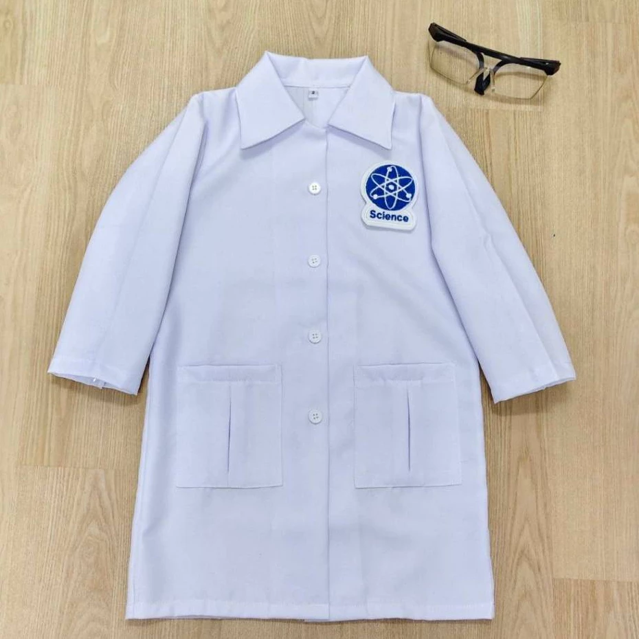 (jyd) ชุดอาชีพเด็ก ชุดนักวิทยาศาสตร์ ชุดกาวน์ ชุดกาวน์นักวิทย์ Scientist TAG thumbnail 4