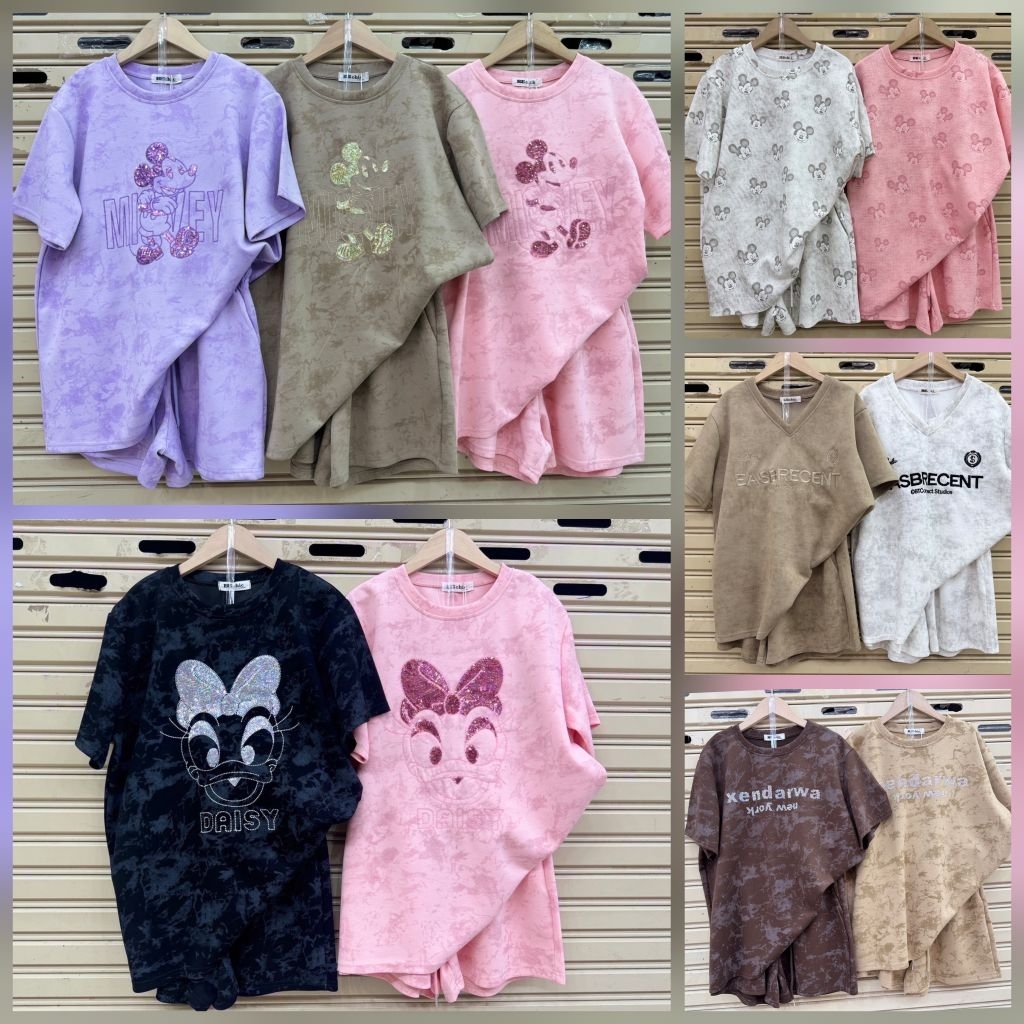 เซทขาสั้น ผ้านุ่ม งานสวยผ้าดี (มีลายและสีมากกว่าในรูป)