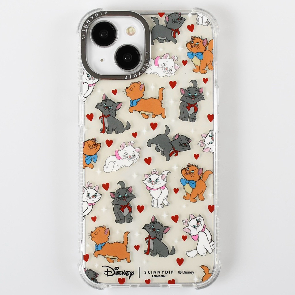 ✨ พร้อมส่ง ✨ SKINNYDIP x Disney Aristocats Ditsy Heart Case (ลิขสิทธิ์แท้ 100%) เคสดิสนีย์   รุ่น 15 Pro ราคา ถูกที่สุด ดีลบีเคเค