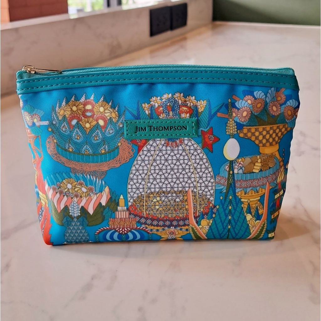 กระเป๋าของการบินไทย ผ้าไหมไทย  Jim Thompson
