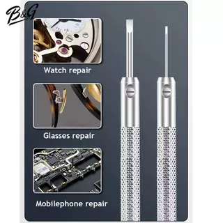 ชุดไขควงหัวแบนเปลี่ยนหัวได้ขนาด 0.8-1.6mm (แยกชิ้น) สำหรับซ่อมนาฬิกา โทรศัพท์มือถือ แว่นตา (สินค้าส่งไวพร้อมส่งจากไทย)