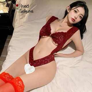 ชุดบอดี้สูทลูกไม้ ชุดนอนไม่ได้นอน เซ็กซี่ BD834 (HJ)  ⚡เกรดพ…