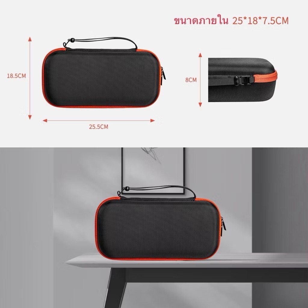 1382B กระเป๋าใส่ไมโครโฟนแบบคู่ กระเป๋าจัดเก็บ เดินทาง กันกระแทก ปกป้องไมค์ - รูปที่ 3