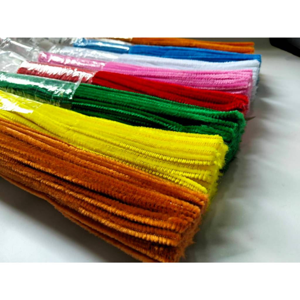 สินค้าพร้อมส่ง ราคาถูก ลวดกำมะหยี่ ขนาด 6mm.100 เส้น รุ่น 4204