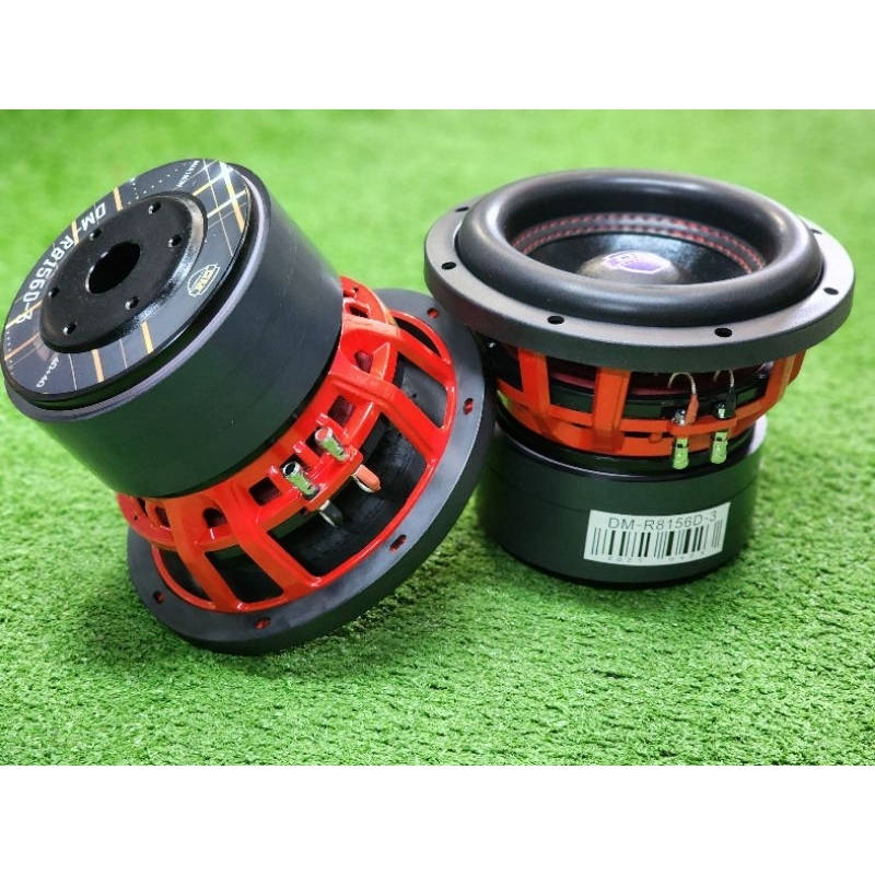 ลำโพง ซับ8​นิ้ว​ DM 3ก้อน แม่เหล็ก156mm รุ่น(DM-R8156D-3)​ โครงหล่อ​ ว้อยคู่​​ ลำโพงซับ​ 8นิ้ว​ 8" ซ